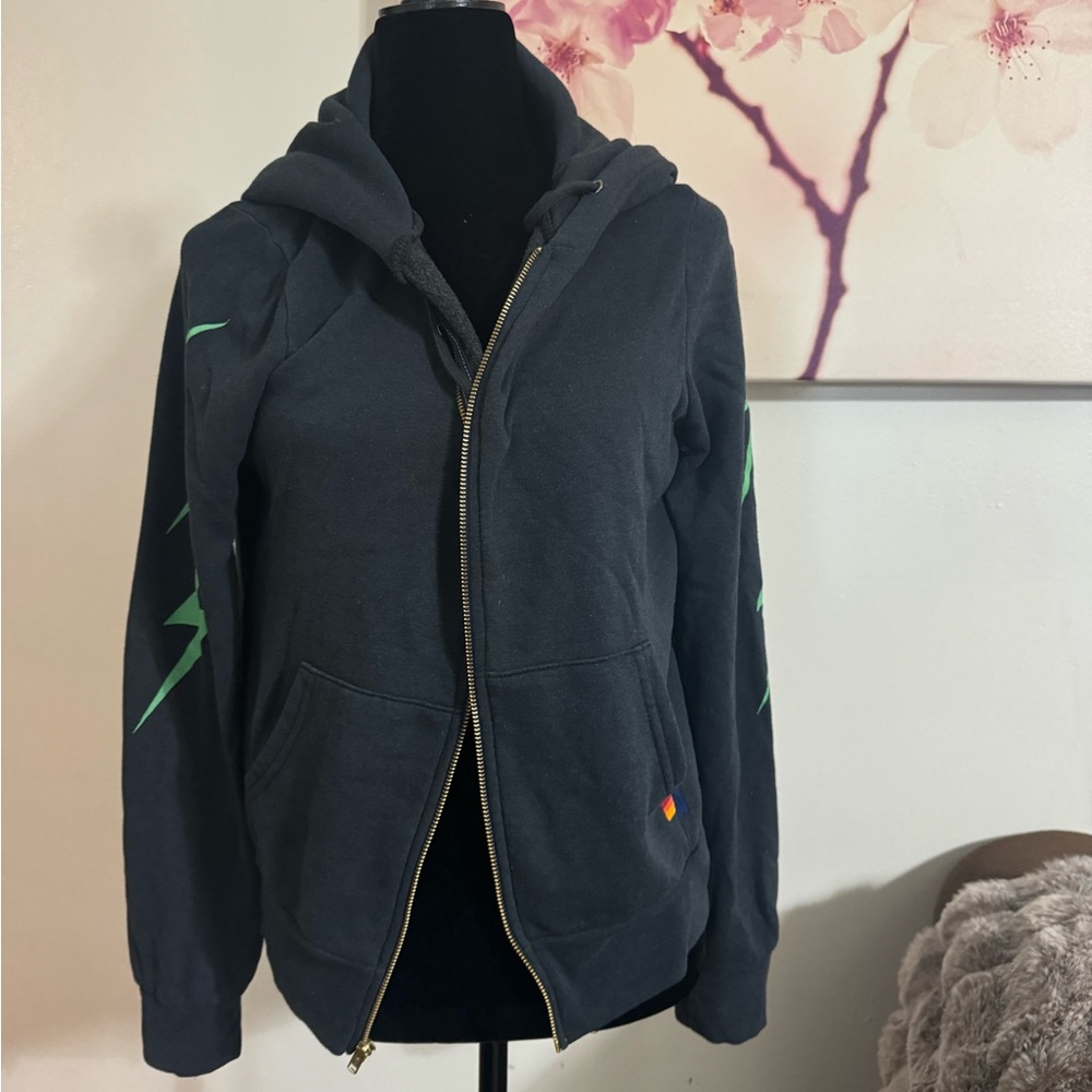 Aviator Nation Bolt Zip Graphic Hoodie